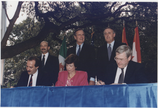 NAFTA signing image